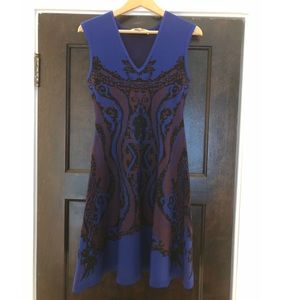 Anthropologie Royal Blue Sleeveless Dress, Size S